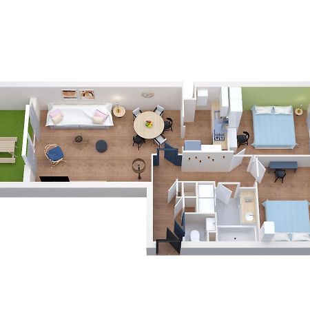 Standing appartement avec vue sur la Mayenne Laval  Extérieur photo