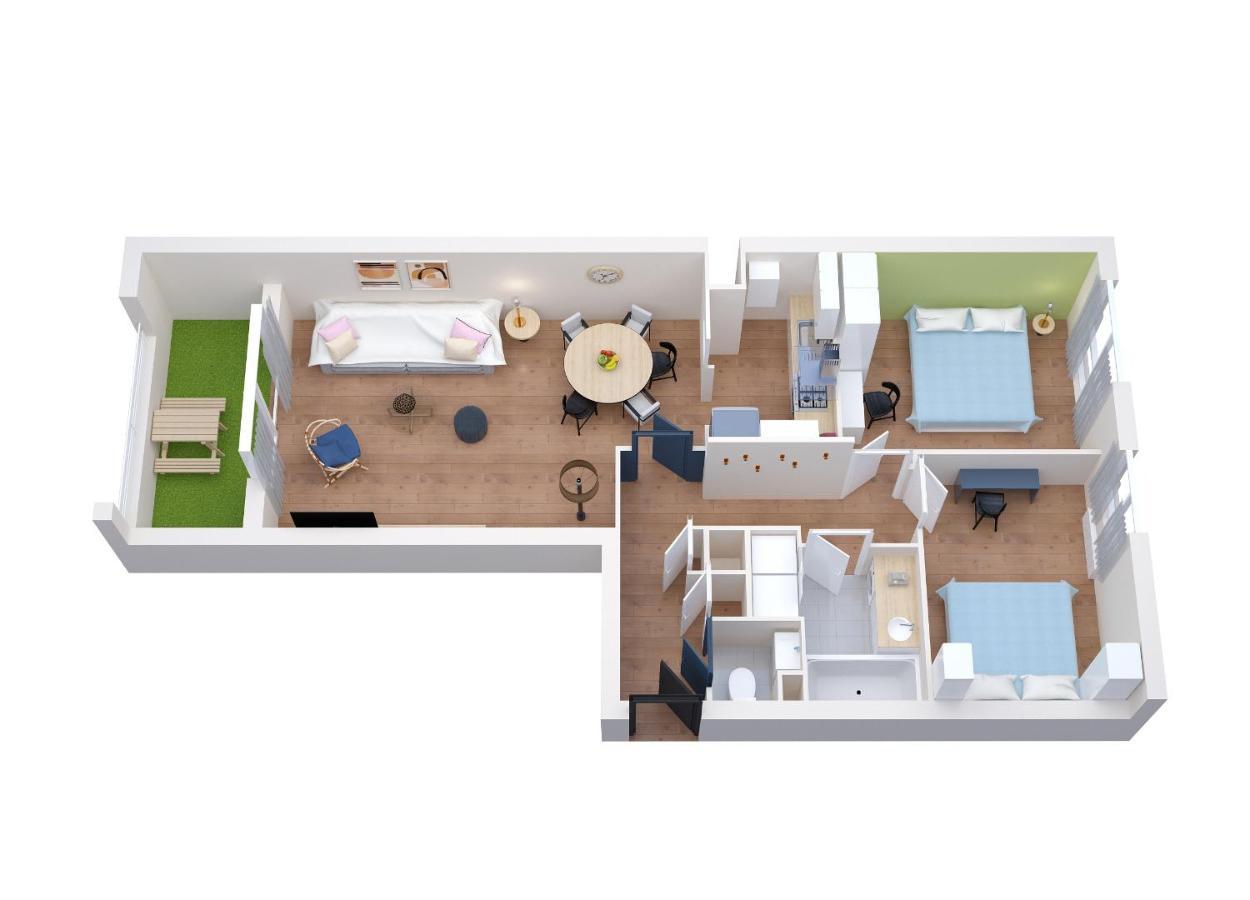 Standing appartement avec vue sur la Mayenne Laval  Extérieur photo